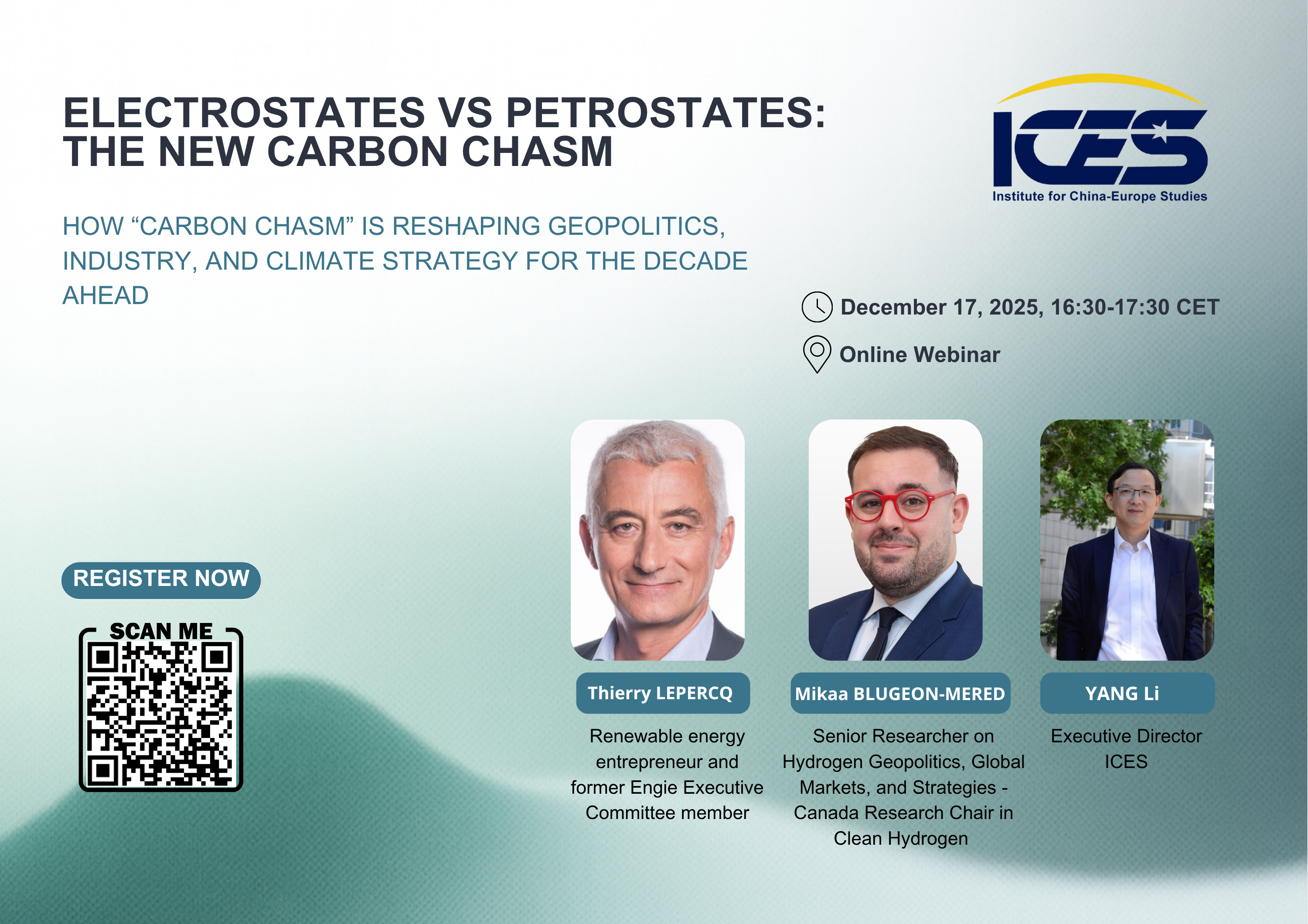 ICES Webinar | Electrostates vs Petrostates: The New Carbon Chasm