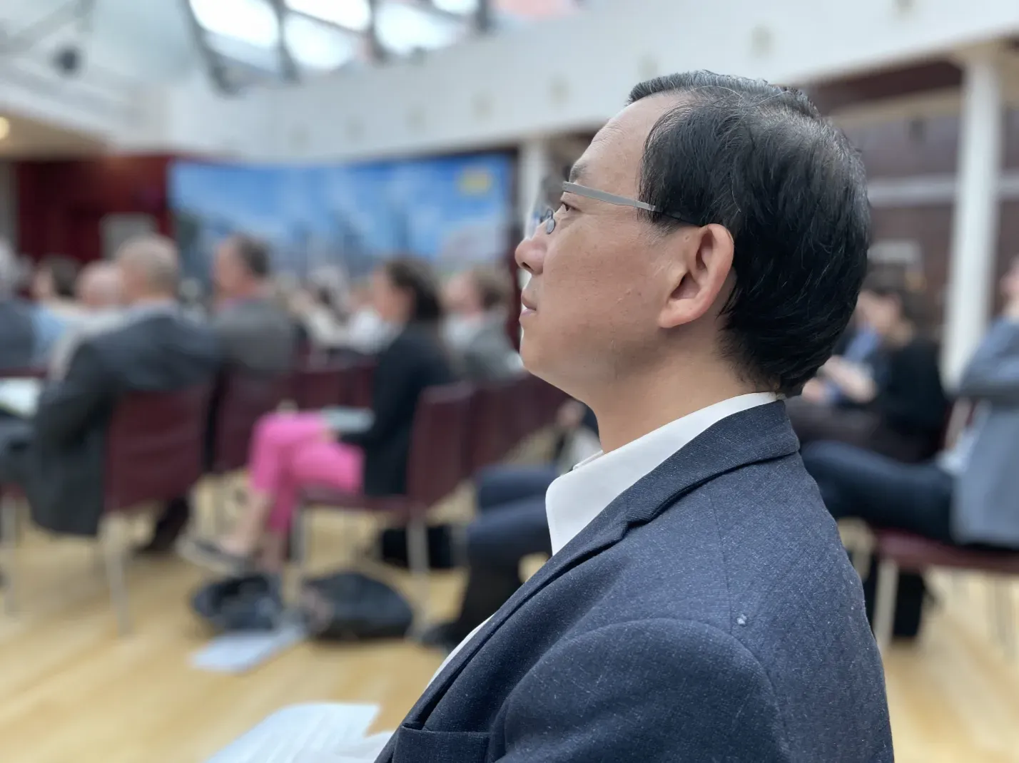 Yang Li Participating in an Event at the Bavaria House