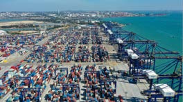 Container terminal at Hainan Free Trade Port